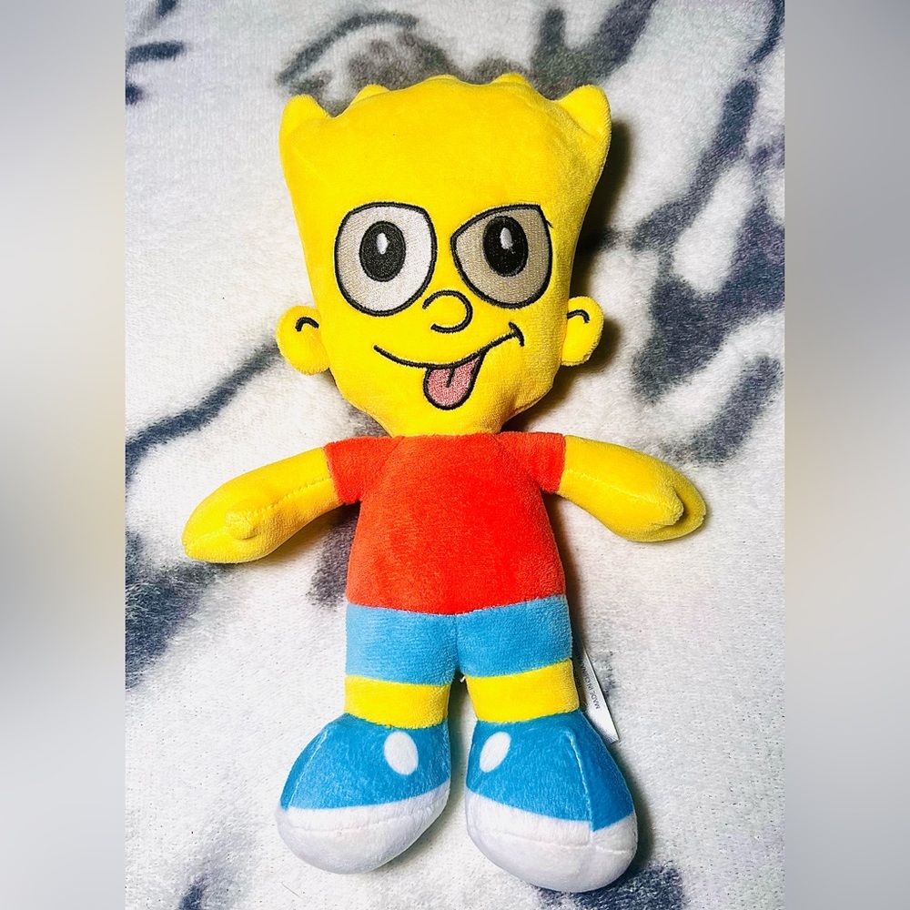 The Simpsons - “BART SIMPSON” - Iconic Soft and Embroidered 9” Plush Toy - EUC